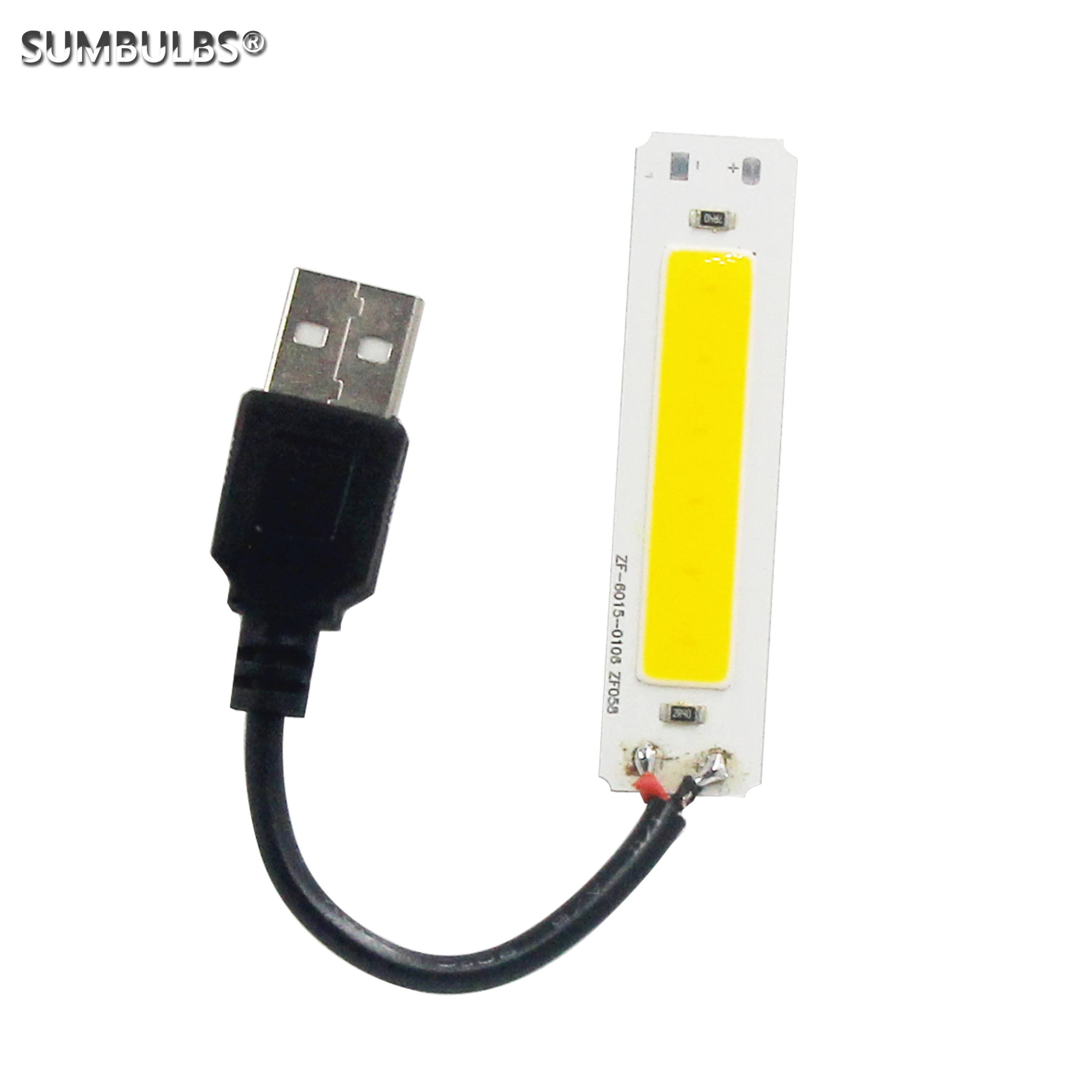 5 в постоянного тока USB светильник источник света 2 Вт COB полоса лампочка 60*15 мм
