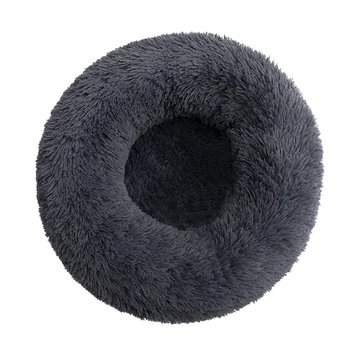 

Bedding Plush Faux Fur Round Pet Dog Bed Comfortable Fuzzy Donut Cuddler Cushion for Dogs Cats Soft Shaggy and Warm for Winter