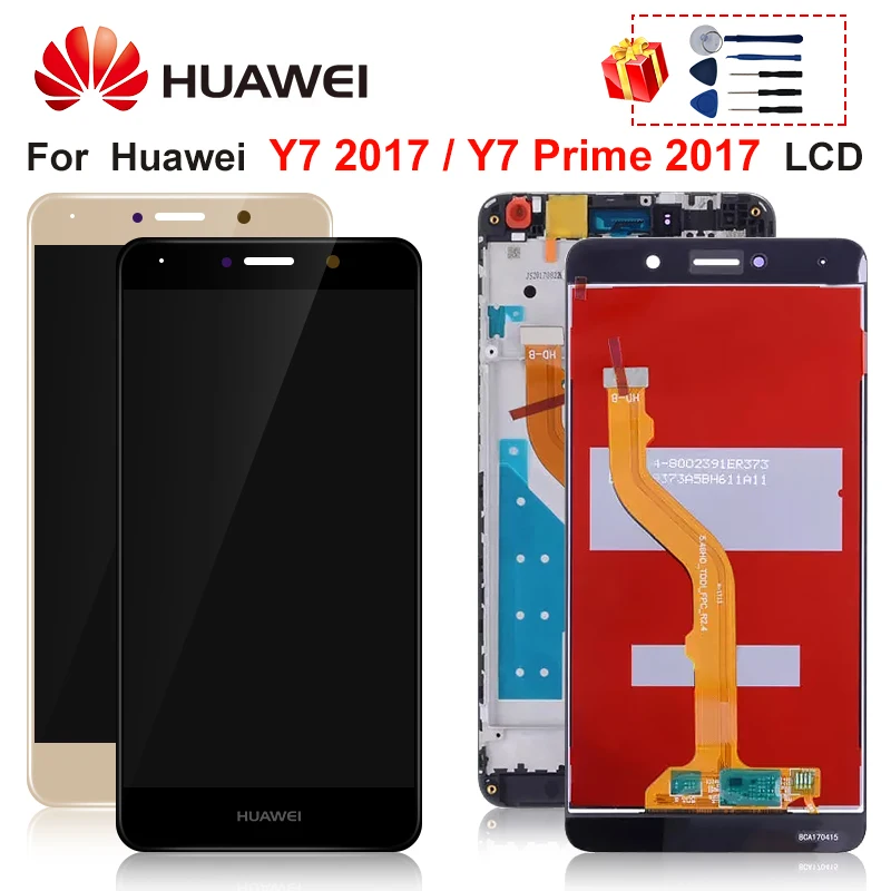 Для Huawei Y7 Prime 2017 LCD TRT TL00 LX1 L21X LX3 дисплей сенсорный экран дигитайзер Запасные части