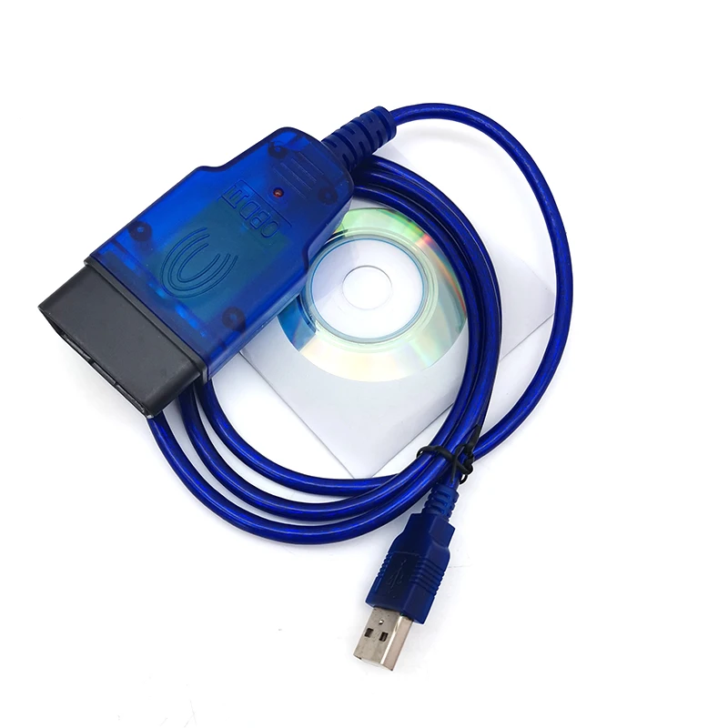 

Cable Wire VAG-COM KKL 409.1 OBDII OBD2 Cable Auto Vehicle Scanner Scan Tool