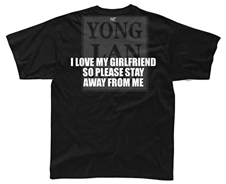 2020 летние FashionDirect 23 Ltd I Love My Girlfriend держаться подальше мужские забавная футболка с