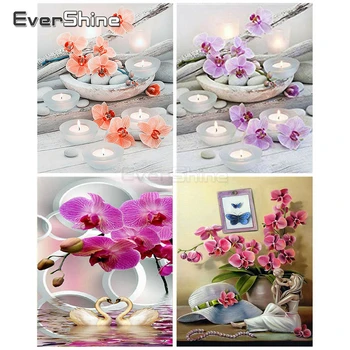 

EverShine Painting By Numbers Flowers Coloring By Numbers Hand Painted Drawing Canvas Home Decor