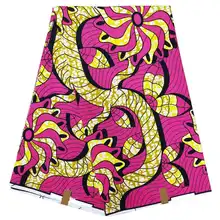 Африканский Воск принты ткань настоящий мягкий хлопок 6 ярдов/шт гарантия Анкара Голландский Настоящий Воск для платья лоскутное шитье 0005