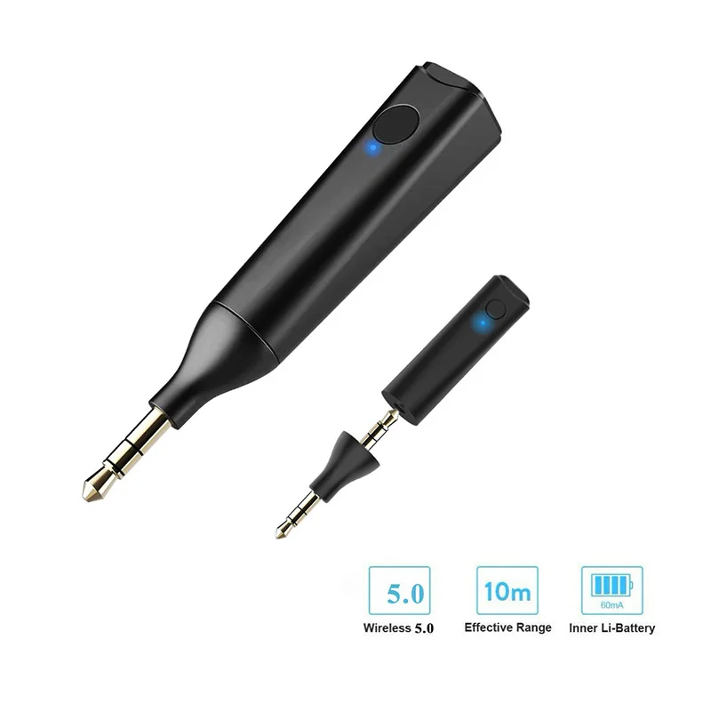 Bluetooth 5,0 аудио адаптер приемник стерео Питьевой Беспроводной приемник для автомобиля без рук вызов музыка воспроизведение Bluetooth адаптер