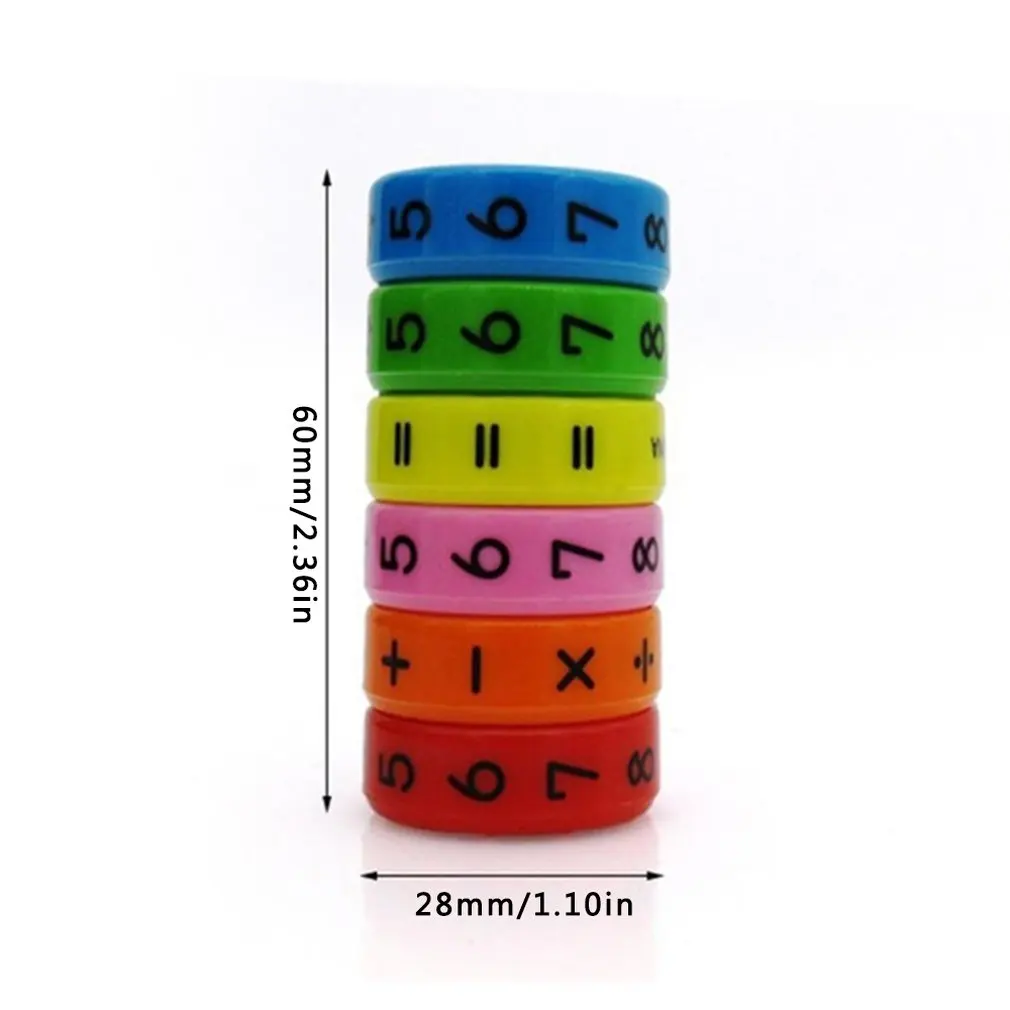 6 Pieces Magnetic Montessori Kids Preschool Educational Plastic Toys For Children Math Numbers DIY Assembling Puzzles Boys Girls