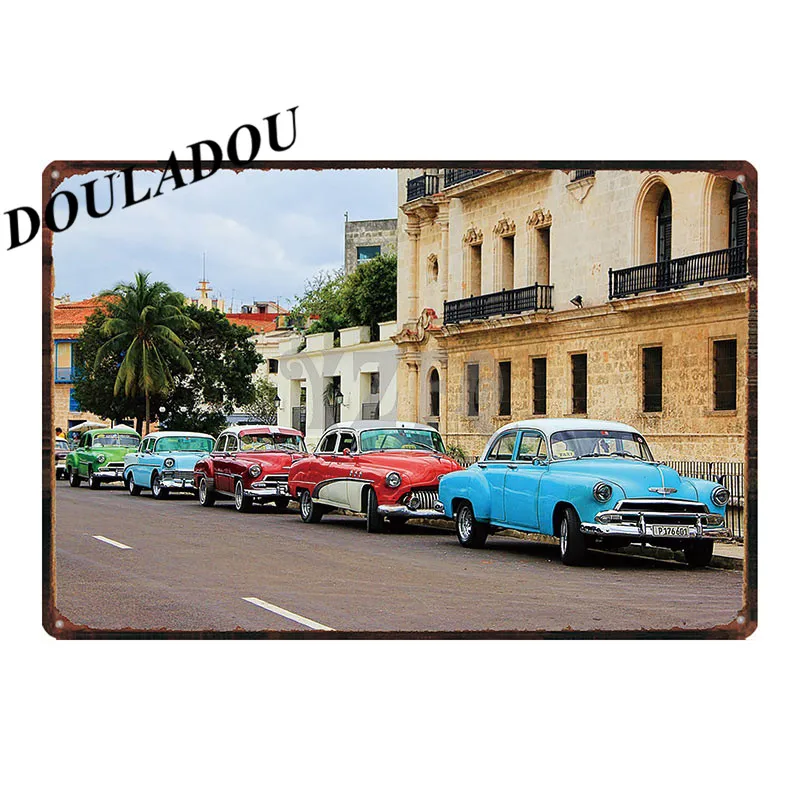 [Douladou] старинная металлическая жестяная вывеска для мотоцикла и велосипеда, плакат для бара, паба, Рима, Италии, настенная табличка, Наклейка 30*20 см - Цвет: 21