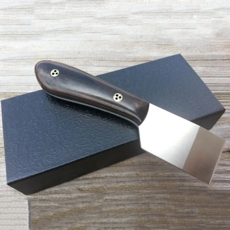 Baver Leather craft cutting Skiver Blade Knife cutter Tools Ebony wooden handle handcraft DIY