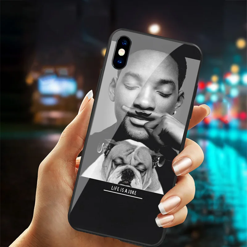 Закаленное стекло жизнь это шутка чехол для телефона iphone X XR XS 11 pro Max 7 6 6S 8 plus