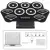 9 Pads Electronic Roll up Thicken Silicone Drum Electric Drum Kit with Drumsticks & Sustain Pedal