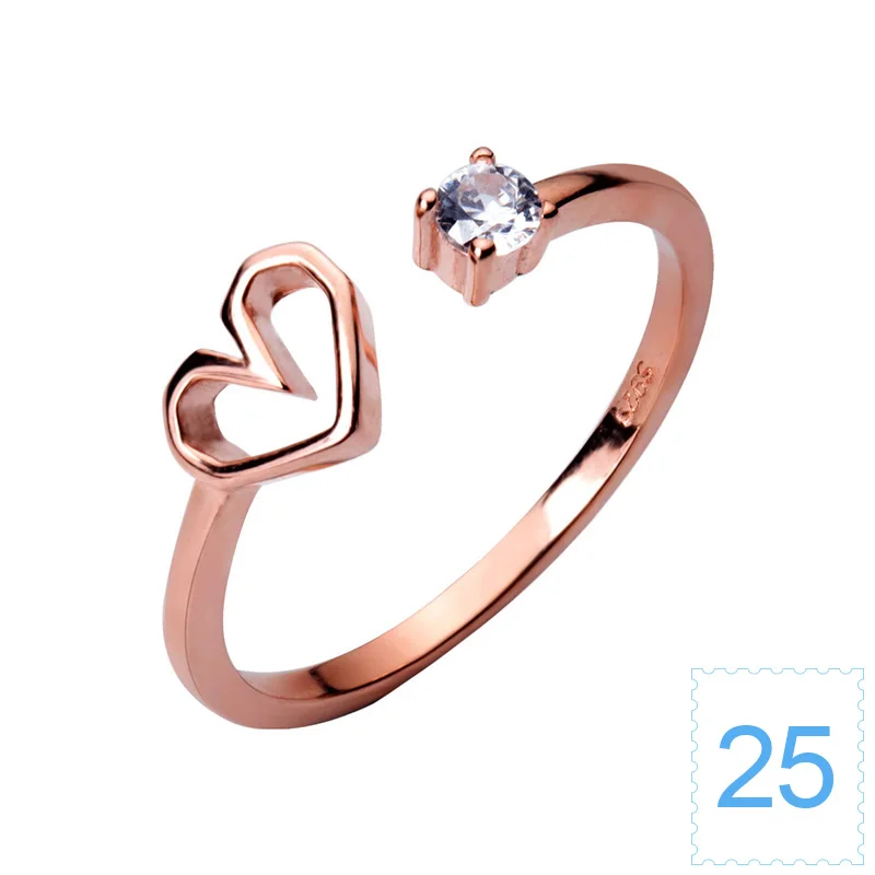 Trusta, 925 пробы, серебряное кольцо, открытый размер, для женщин и девушек, Мода 925, кольца на палец, хорошее ювелирное изделие, подарок, DS954 - Цвет основного камня: 25