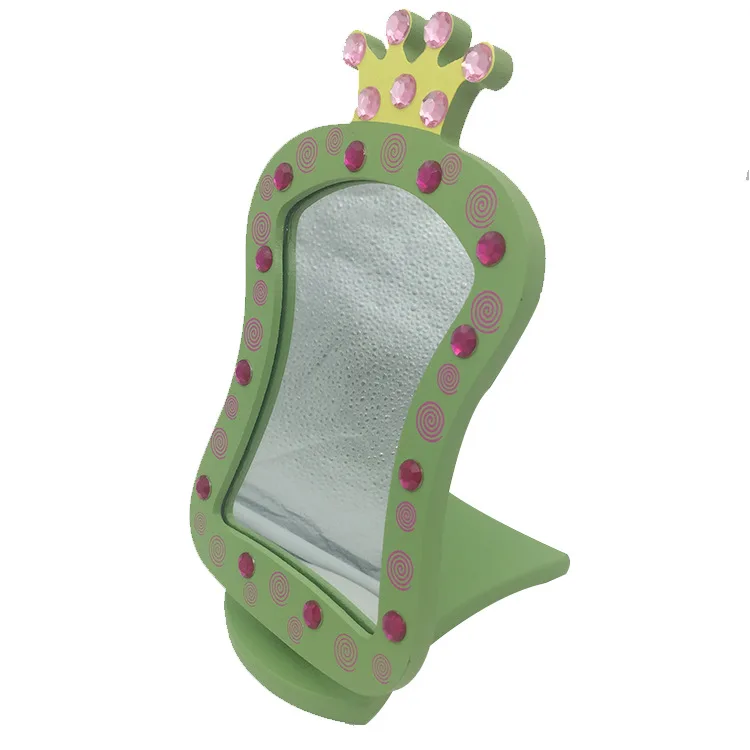 

Creative Cartoon Makeup Mirror European Style Spray-print Carry-on Cosmetic Mirror Dresser Folding Decoration Wholesale Agent