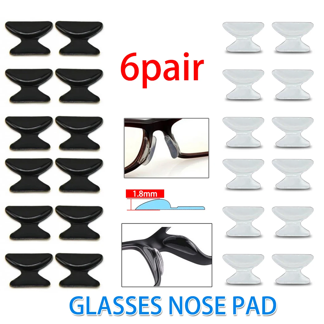Силиконовые Накладки Носовые Упоры Для Очков 6 Пар 10 - Nose Pads ...