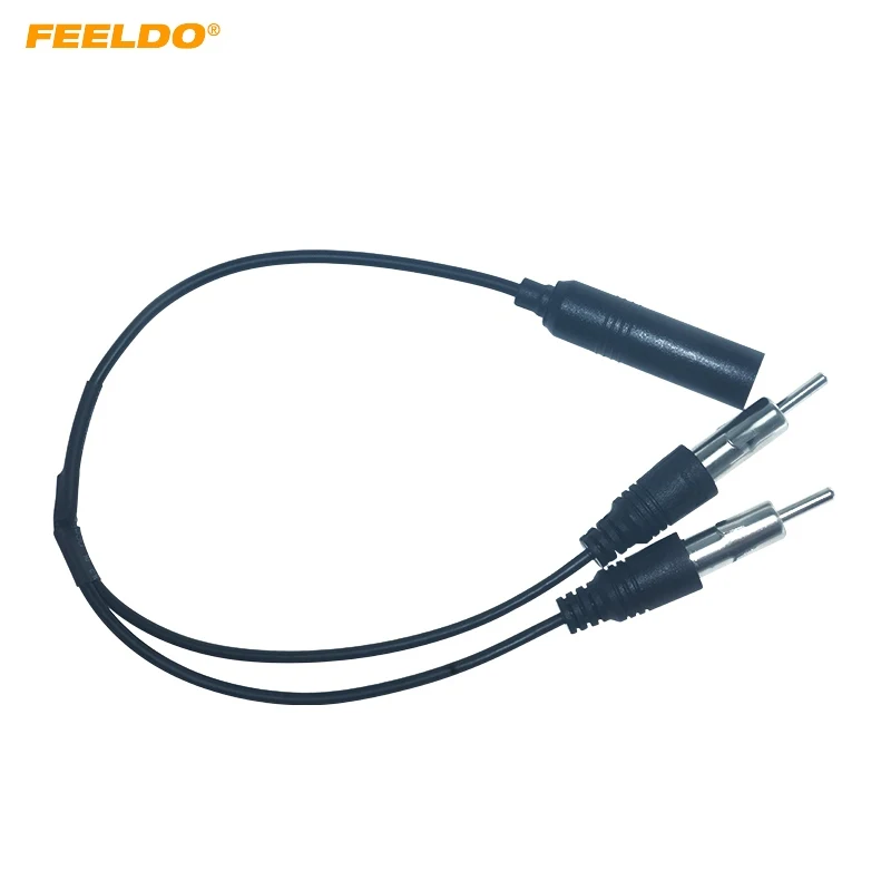 Feeldo 10pcs Car Stereo Audio Cable Radio Antenna Aluminum Plug In 2