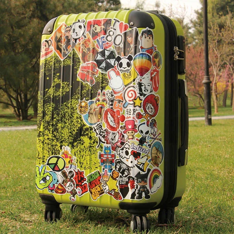 AQK 50 шт. красочный неоновый светильник наклейки милый Бар Декор аниме значок Животные наклейки-граффити для скейтборда багажа ноутбука велосипеда tv