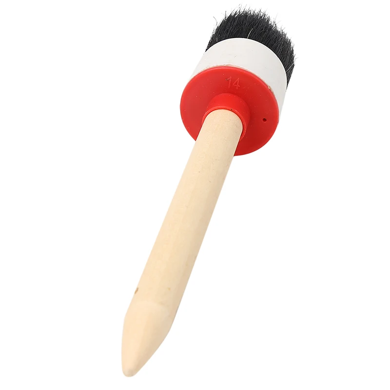 High Quality Wooden Handle Painting Wax Brushes 280mm Long Round Bristle Chalk Oil Painting DIY Tools