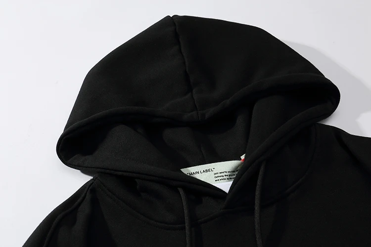 3D оранжевая Стрела "6" 19ss Off-White OW для мужчин/женщин любителей осень-зима хлопок Мода Повседневная Свободная Толстовка с капюшоном куртка