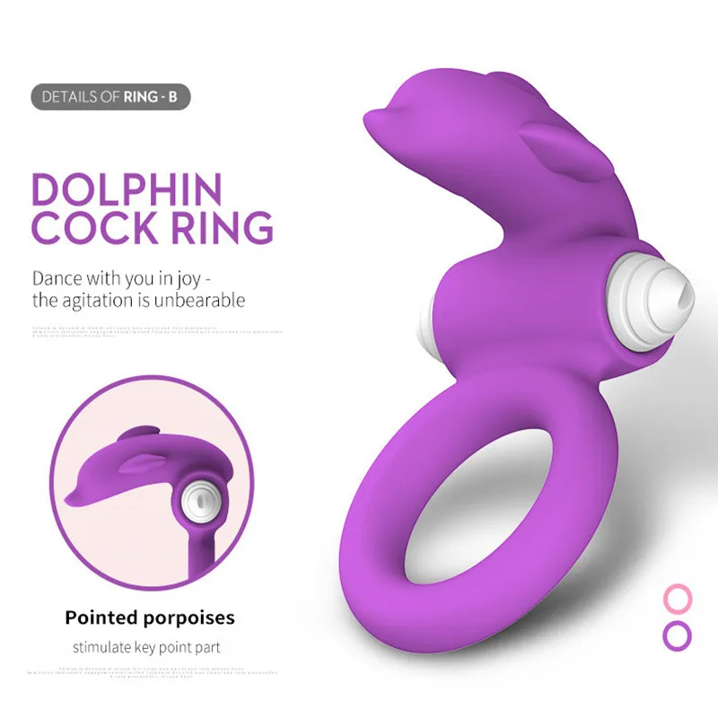 sex toys for men Silicone cock ring penis vibrator delay ejaculation male masturbator clitoris stimulator vibrator