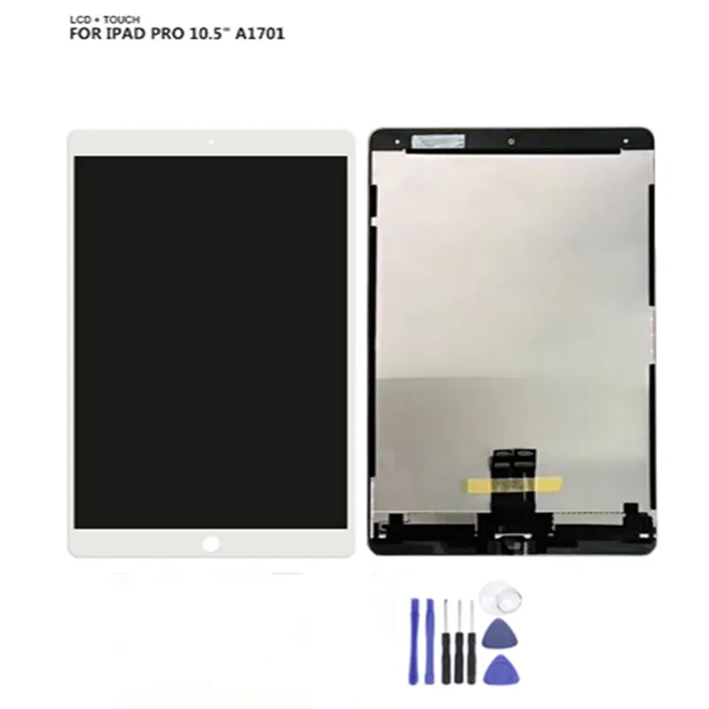 После тестирования для iPad Pro 10,5 A1709 A1701 ЖК-экран в сборе дисплей Сенсорная панель+ инструмент для сборки+ наклейка+ средняя рамка