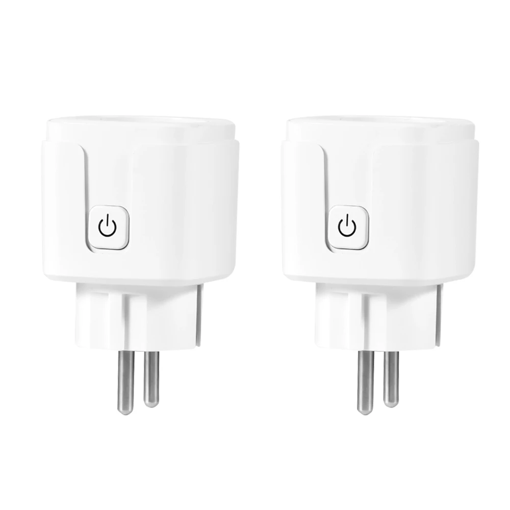 2 pcs Wi-Fi Разъем Smart Plug Homekit Беспроводная розетка управления RC розетка питания Голосовое управление адаптер переключатель модули для автоматизации умного дома - Комплект: 2 pcs