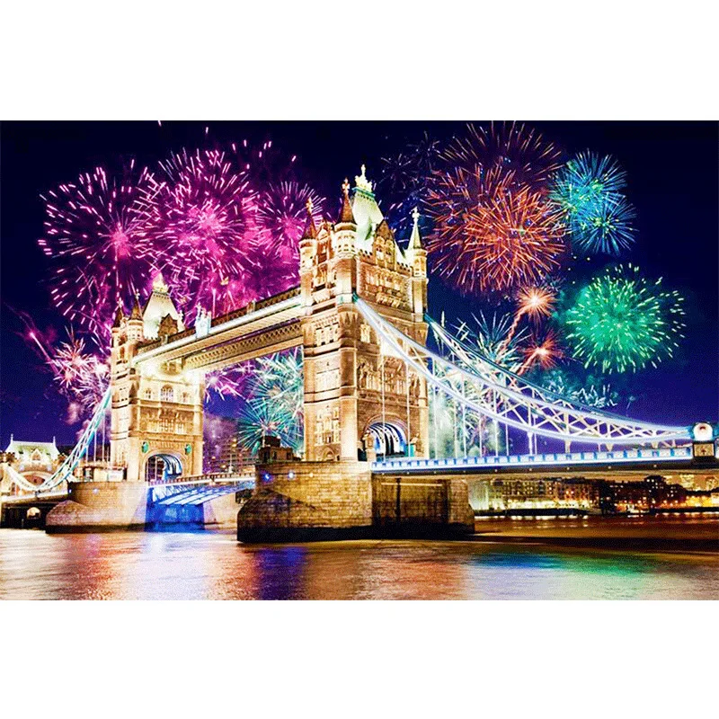 

Diamond Painting DIY5d Fireworks Night View Resin Full of Crystals Manufacturers Direct Selling Recruitment Agent Support on Beh