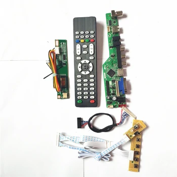 

For IAXG15H IAXG15S TV56 drive card board HDMI VGA USB AV RF LCD panel monitor LVDS 1CCFL 30Pin keyboard+Remote+Inverter DIY kit
