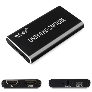 

USB3.0 HDMI 1080P60 Video Capture HDMI to type c Video Capture Card Dongle Game Streaming Live Stream Broadcast with audio port