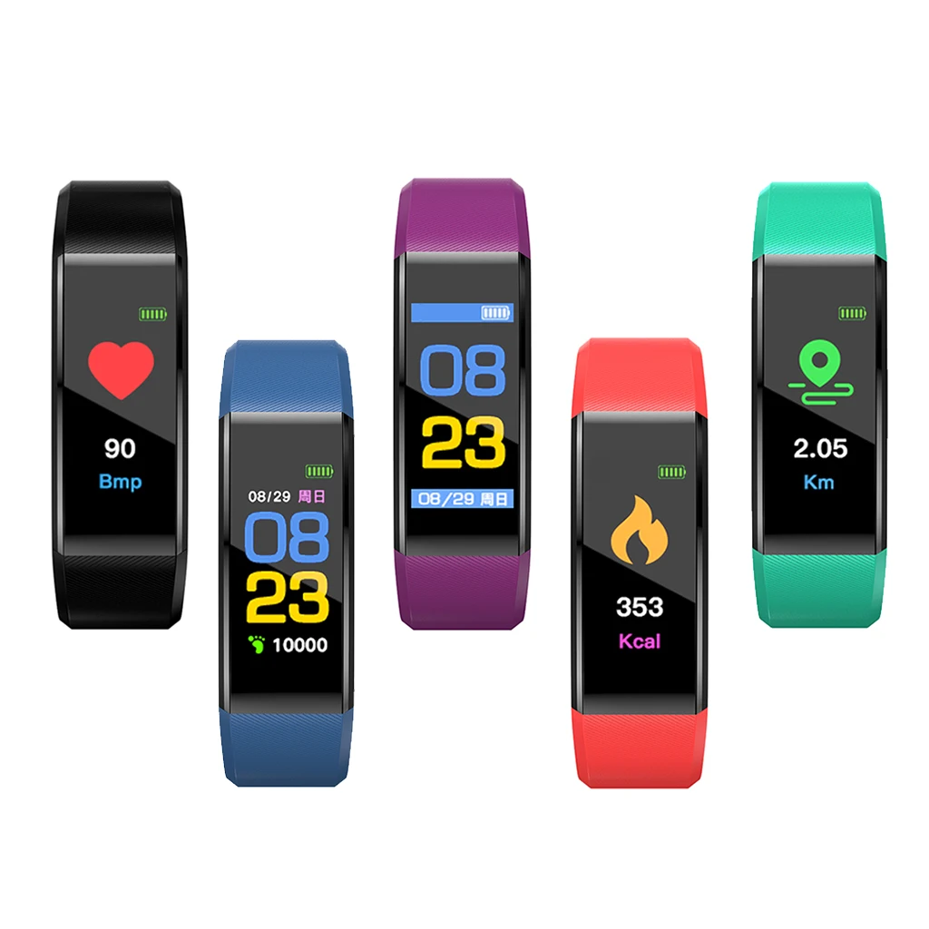 Smart Band Wristband Smartwatch Heart Rate Bands Blood Pressure Fitness Tracker Waterproof Watch Students Bracelet Smart Band