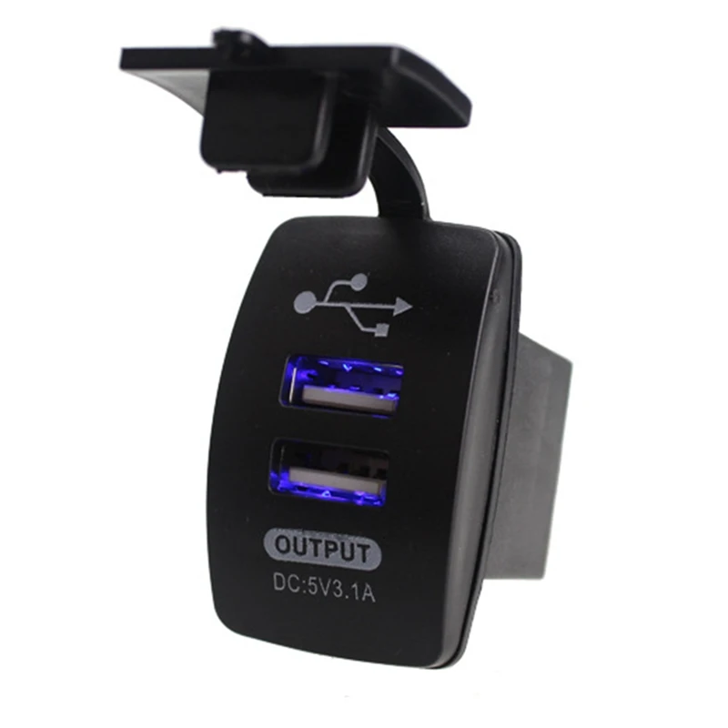 Универсальная Розетка для автомобильного прикуривателя USB зарядное устройство адаптер питания 12-24 в двойной порт 2 USB зарядное устройство авто аксессуары
