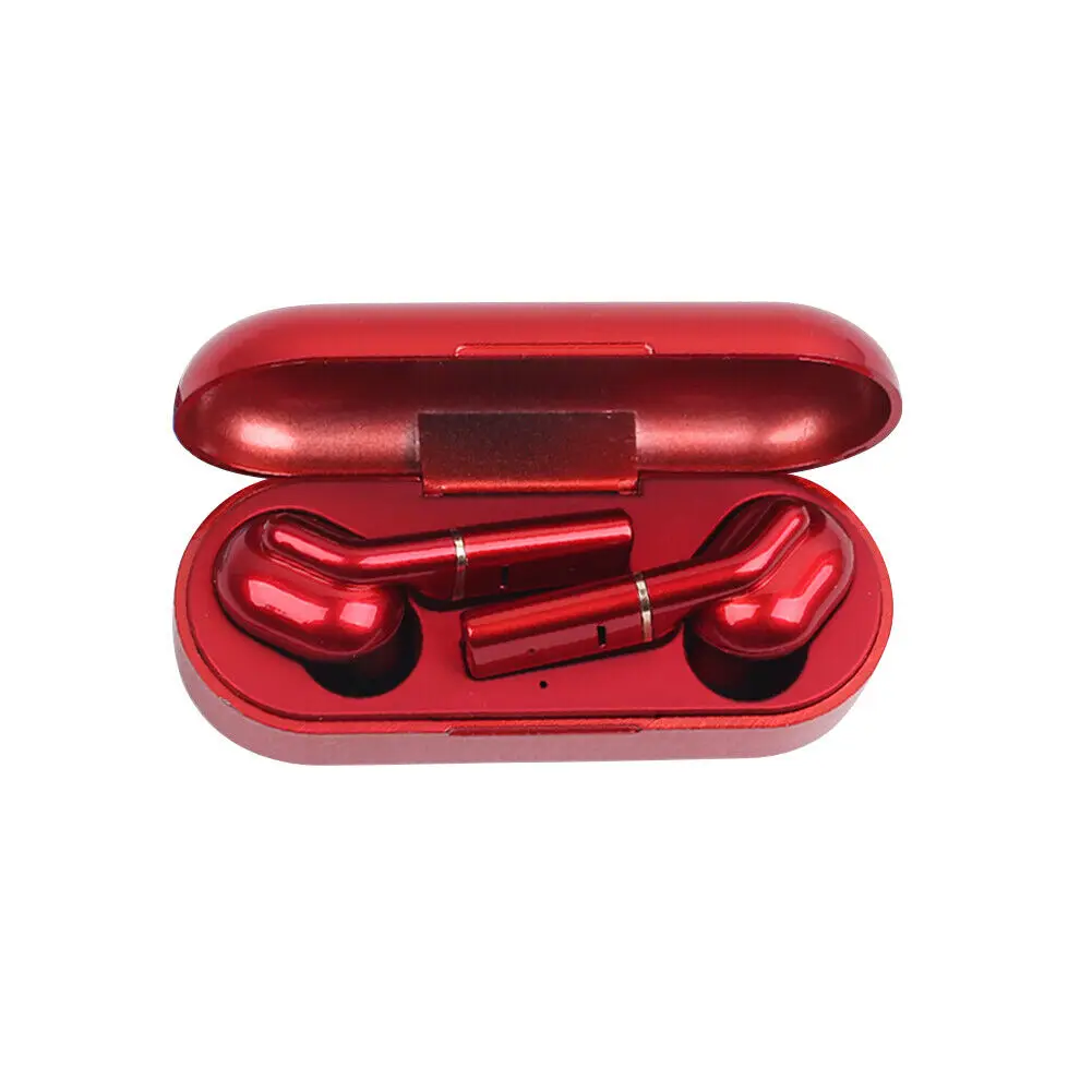 Наушники EARDECO Bluetooth 5,0 гарнитура TWS True беспроводные наушники Близнецы наушники стерео сенсорное управление водонепроницаемые наушники-вкладыши - Цвет: Red