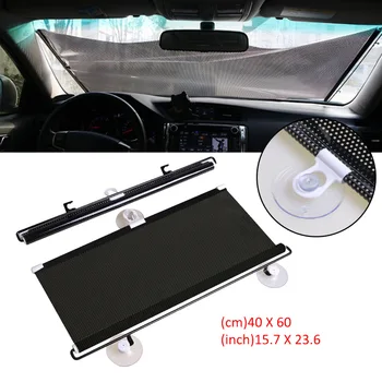 

Anti-UV Sun Visor High quality PVC 1 pc Accessories Interior Retractable
