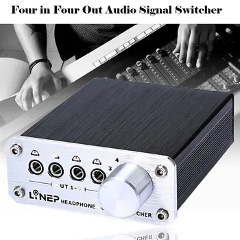 

A985 Professional Four-In And Four-Out Audio Signal Switcher Headphone Splitter Audio Signal Comparator
