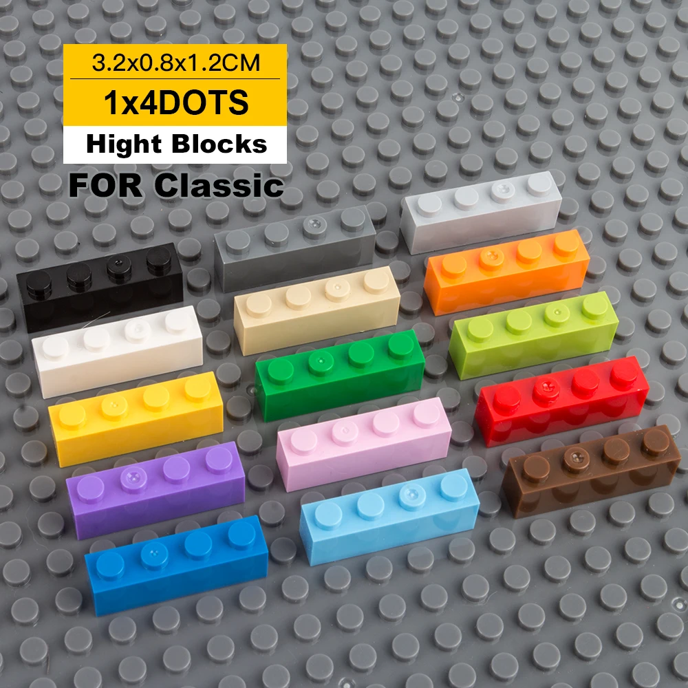 1x4 Small Building Block Pixel Building Blocks Diy High Bricks 65pcs