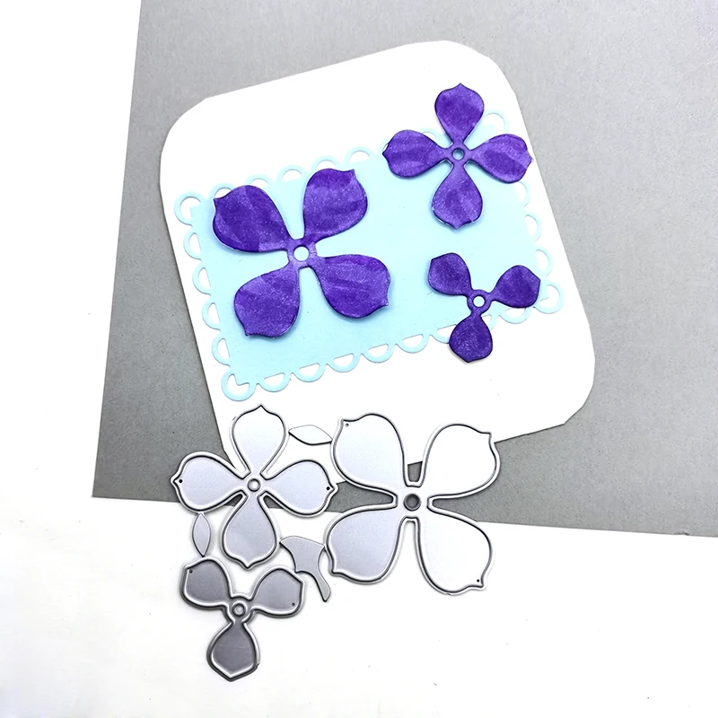 Julyarts 3Pcs Flowers 2019 New Cut Dies Scrapbooking Photo Album Paper Crafts Embossing Folders Invitation Greeting Card Making | Дом и сад