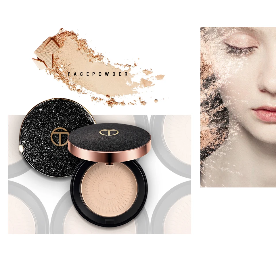 pó com Sopro Rosto pó Natural Mineral Corretivo Óleo-controle Clareamento Maquiagem Cosméticos Pressionado o. tw O.o 3 Cor 2 High Quality Beleza e saúde