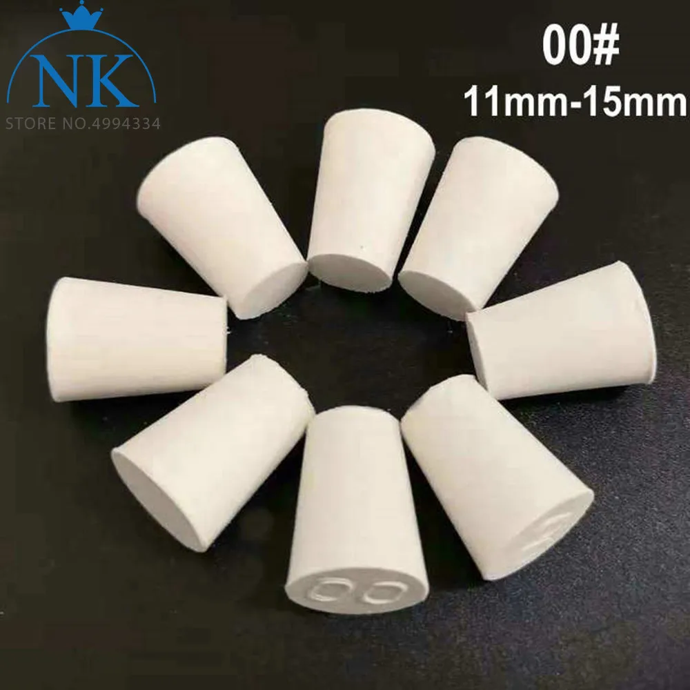 20pcs/lot 000#-4# Rubber stopper, erlenmeyer flask plug bottle stopper, test tube stopper