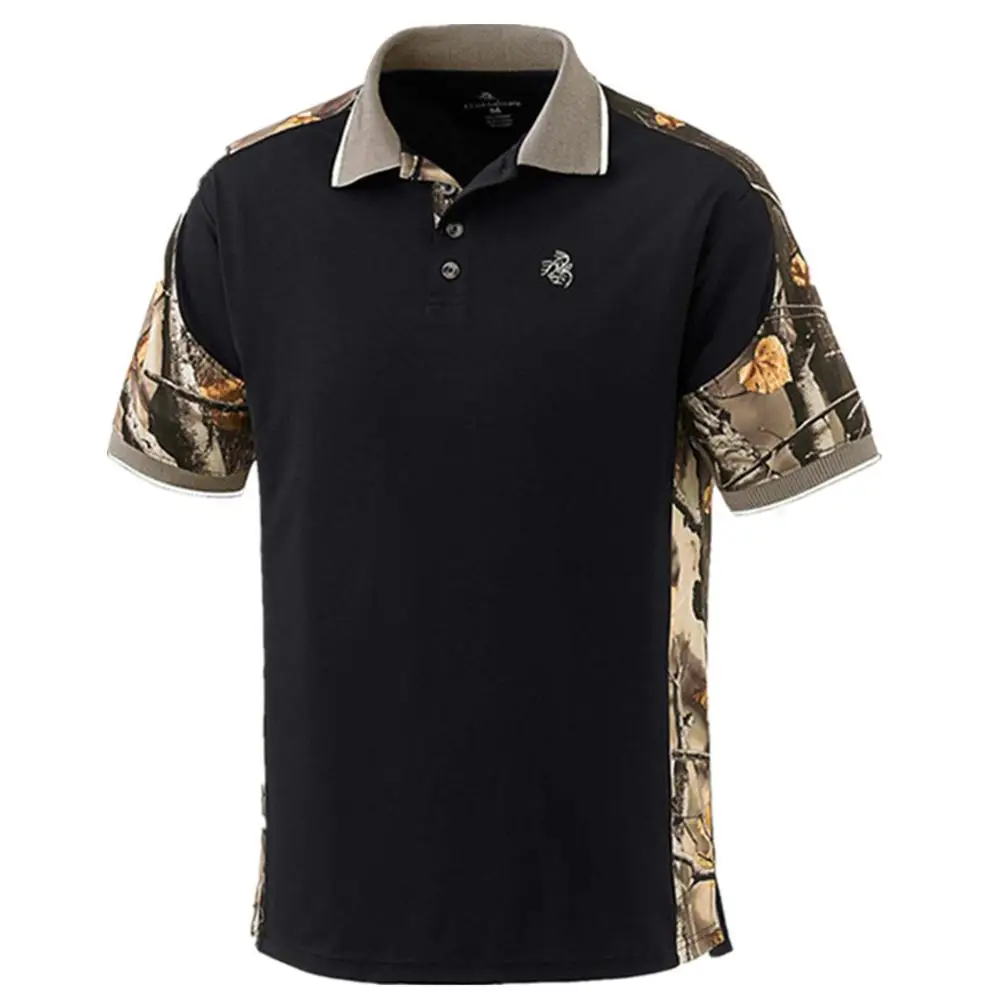 Новая мужская камуфляжная футболка с коротким рукавом для охоты и рыбалки, качественная Мягкая футболка из полиэстера, эластичная быстросохнущая футболка поло