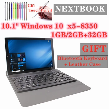 Tablet PC Windows 10 NX16A 10.1inch Bluetooth Keyboard Case Quad Core 1/2GB RAM 32GB ROM 1280*800 IPS Dual Cameras 1