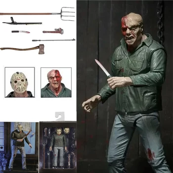 

7inch NECA 3D Friday The 13th Part 3 Jason PVC Action Figure Toy Horror Halloween Gift
