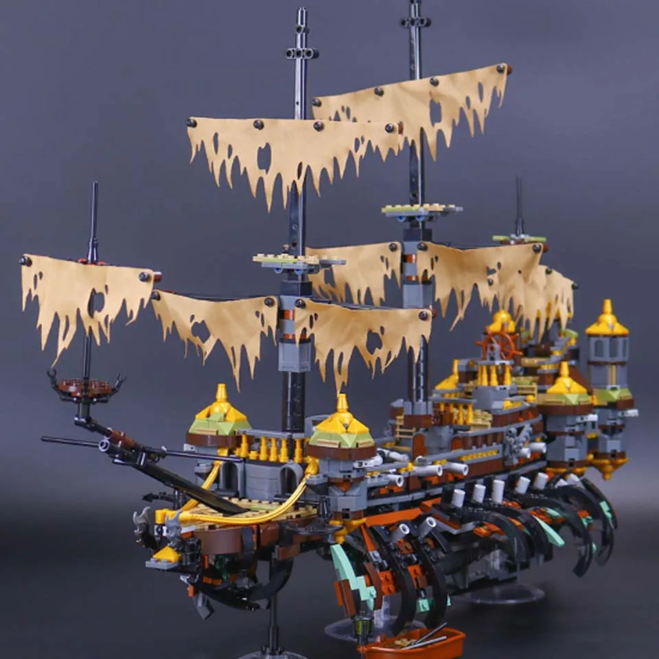 

16042 Pirates of The Caribbean Movie Captain Jack Silent Mary compatible legoinglys 71042 Building Blocks Bricks kid Toys DIY
