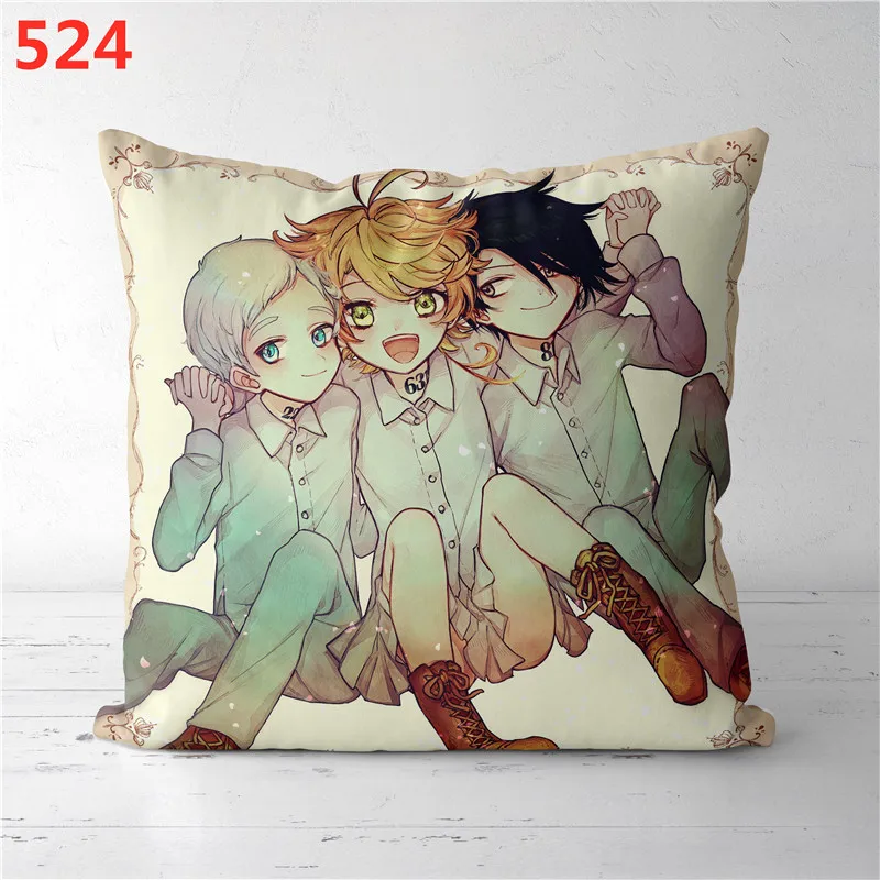 

Anime The Promised Neverland Emma Norman sided Pillow Cushion Case Cover
