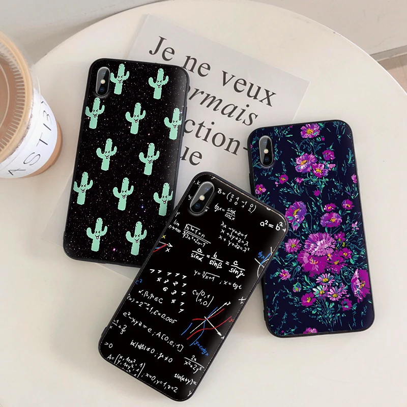Fundas для iphone xr x s xs max противоударный бампер VLTN защита xsmax чехол Ретро Кактус Цветок