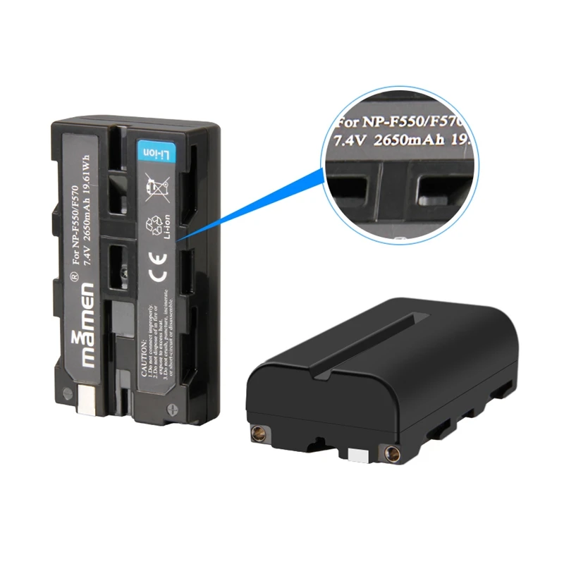 Mamen 3 шт. 2650 мАч NP-F550 NP-F570 NP F550 NPF550 NP F570 батарея для цифровой камеры+ USB lcd двойное зарядное устройство для sony GV-D200 D80 Hi-8