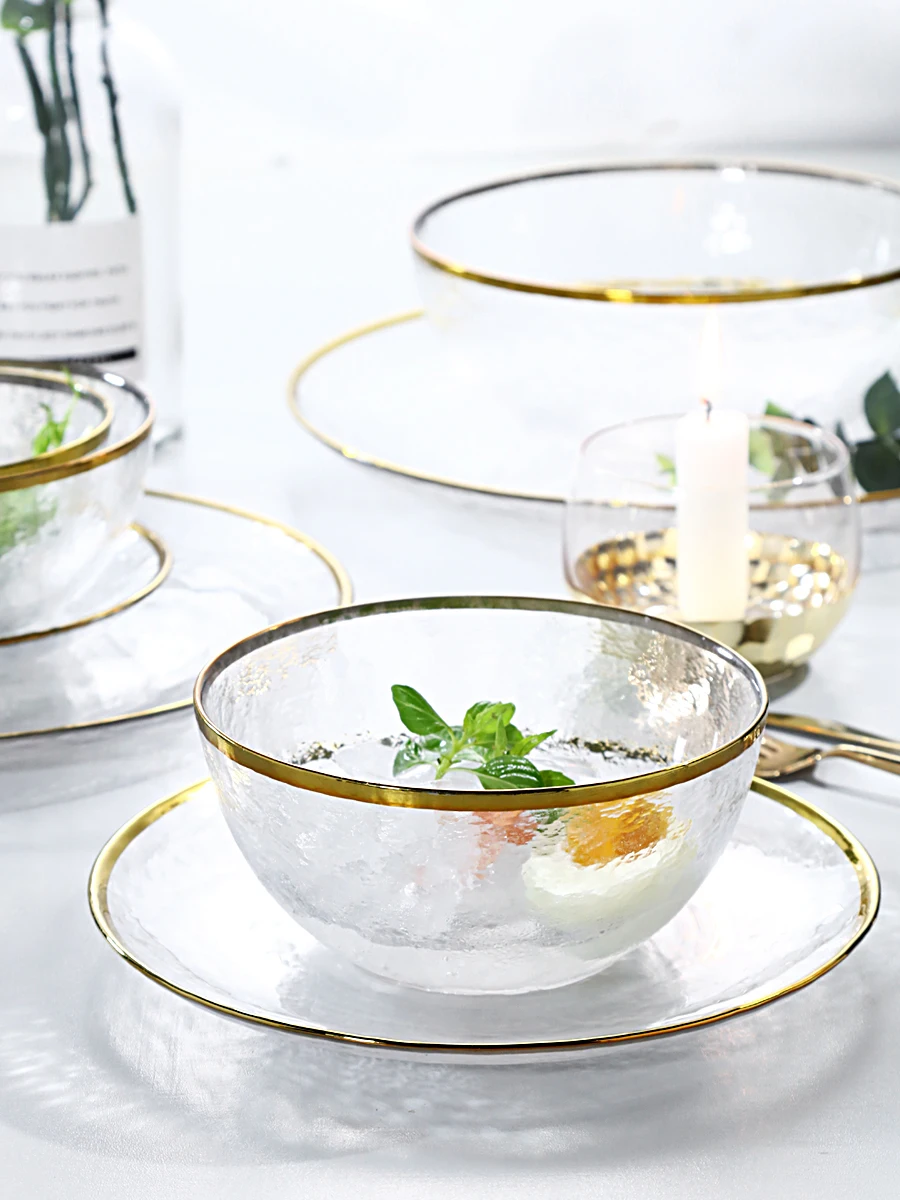 Скандинавские Инс ветер Пномпень стеклянная посуда фруктовый салатник|Блюдца и