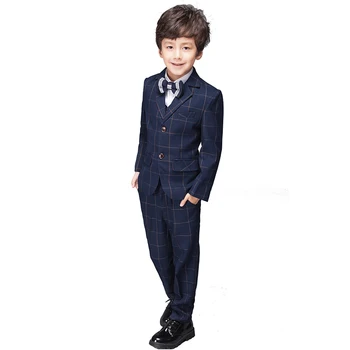 

YuanLu 2019 Boys Suits Blazer For Wedding Party Piano Kids Suits Baby Tuxedo Child Wedding Dress Set Formal Costume