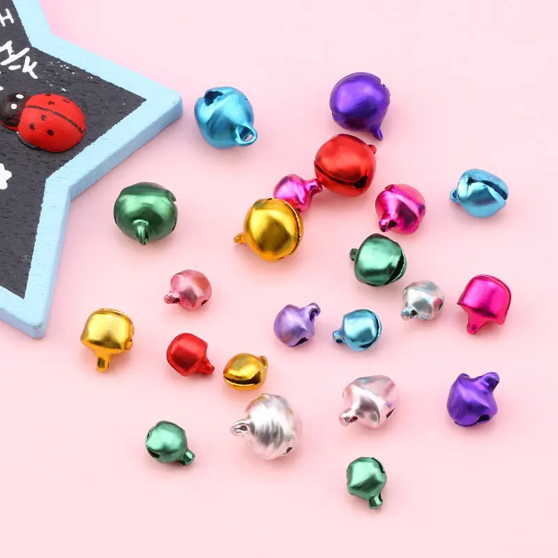 

6/8/10mm mixed color Jingle Bells Christmas ring bells For Festival Party Decoration/Christmas Tree Decoration/DIY Crafts 100pcs