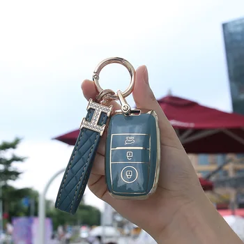 Nuova custodia protettiva per chiave in Tpu per KIA Sportage Ceed Rio 3 4 5 Cerato K3 KX3 K4 K5 Sorento Optima Picanto borse Remote automatiche - Nuova custodia protettiva per chiave in Tpu per KIA Sportage Ceed Rio 3 4 5