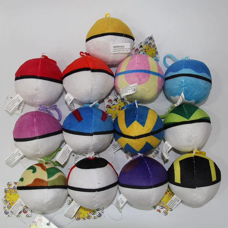 13 шт. Takara Tomy Pokemon животные мяч Милый Пикачу балл плюшевый брелок Плюшевая Кукла