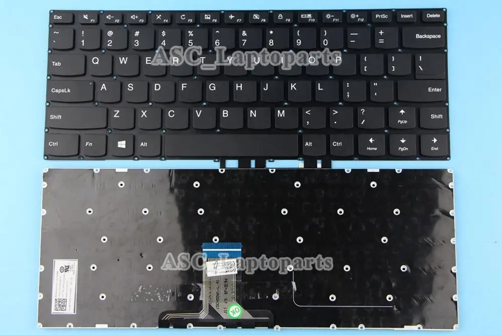 Новая английская Клавиатура США QWERTY для ноутбука lenovo yoga 510-14AST 510-14IKB 510-14ISK черный