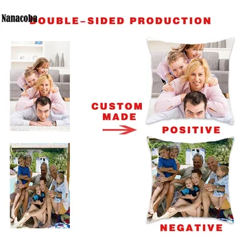 

Nanacoba DIY Custom Decorative Pillowcases Animal Child Personal Photo Customize Cushion Cover Customization Throw Pillow Cover