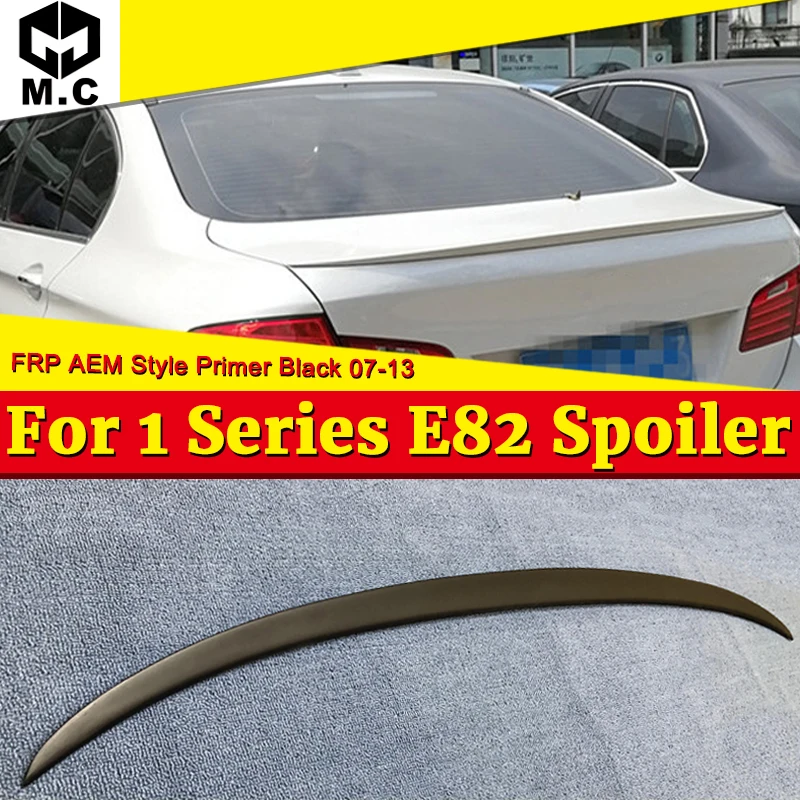 E82 1 серия задний багажник спойлер крыло FRP Неокрашенный M Стиль для BMW 120i 125i 128i 130i